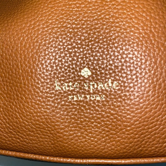 Kate spade, cross grain leather tan brown shoulder bag. No crossbody strap. - Picture 7 of 16